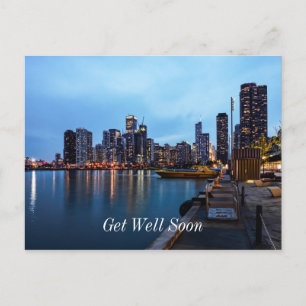 Nacht am Navy Pier erholen sich bald Postkarte
