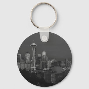 Nacht am Seattle Schlüsselanhänger
