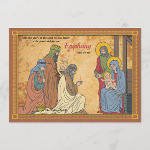 Nacht der Epiphany-Ferienkarte Einladung