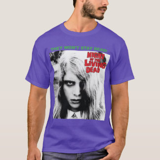 Nacht der lebenden kleinen Zombie-Mädchen im Retro T-Shirt
