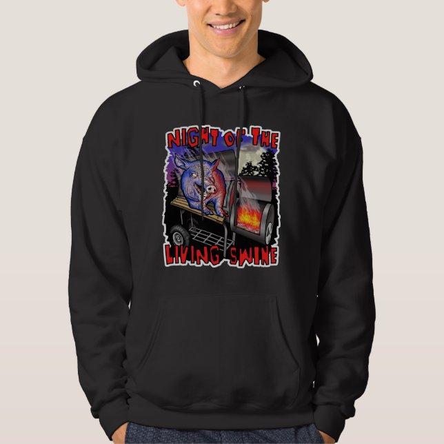 Nacht der lebenden Schweine Hoodie (Vorderseite)