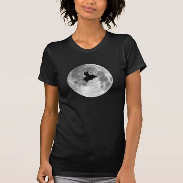 Nacht des Fliegenschwein-Shirts T-Shirt (Vorderseite)