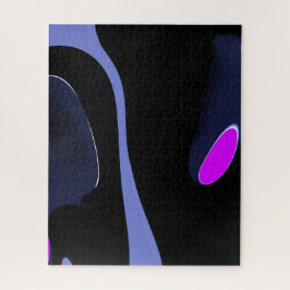 Nacht des Kometen: Abstrakt blau, Lila und schwarz