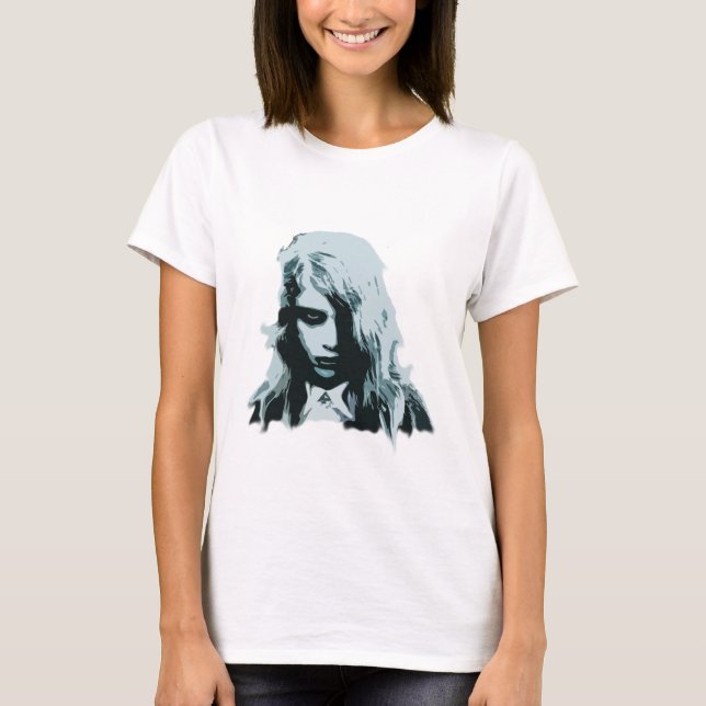 Nacht des lebenden Zombiemädchens T-Shirt (Vorderseite)