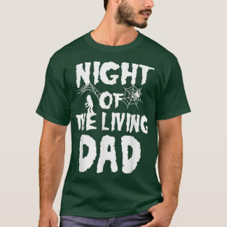 Nacht des lebendigen Vaters Halloween Vintages Des T-Shirt
