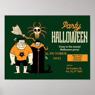🎃 "Nacht des Untoten" Halloween Bash! Jetzt ferti Poster