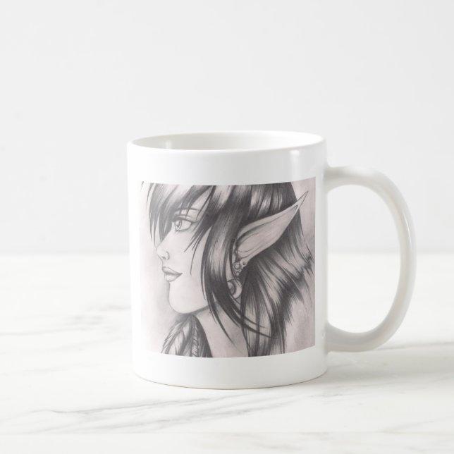 Nacht Elf.jpeg Kaffeetasse (Rechts)