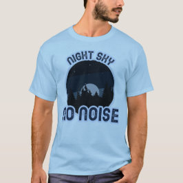 Nacht Himmel Ohne Rauschen Camping Rückzugsort T-Shirt