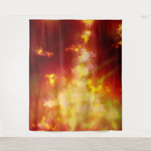 Nacht Himmelsflame Wandteppich