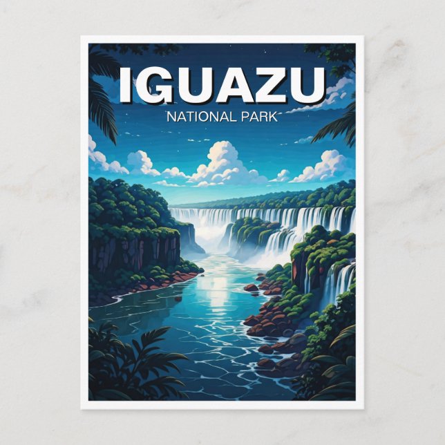 Nacht im Iguazu Nationalpark Argentinien Postkarte (Vorderseite)