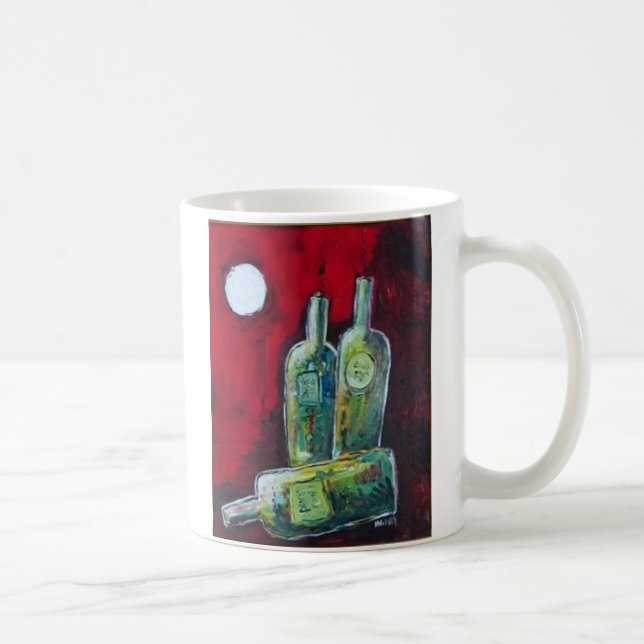 Nacht im Rot Kaffeetasse (Rechts)