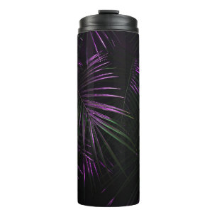 Nacht im tropischen Regenwald. Palm Blätter Dschun Thermosbecher