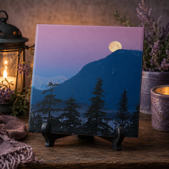 Nacht in Alaska Fliese (Nightfall in Alaska Ceramic Tile)