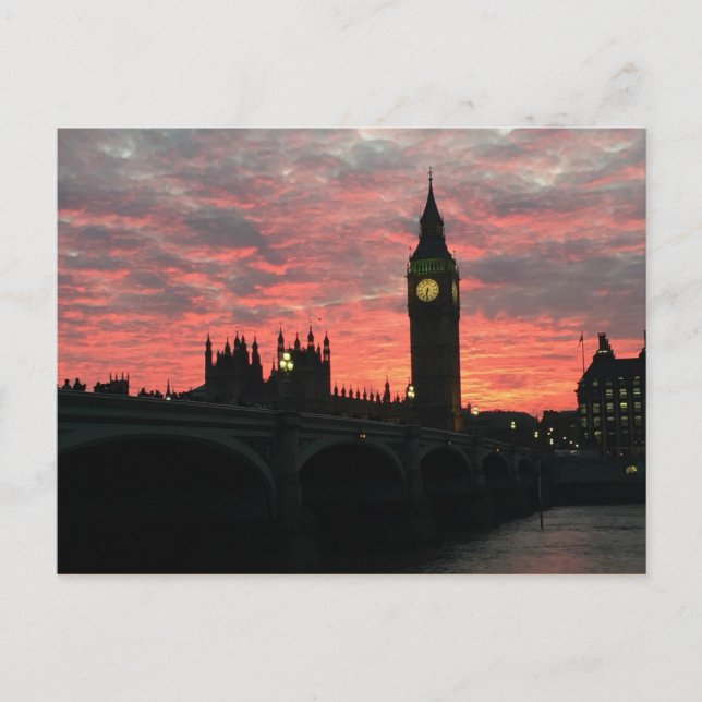 Nacht in London Postkarte (Vorderseite)