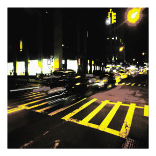 Nacht in Manhattan Fotodruck