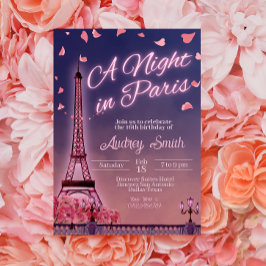 Nacht in Paris - Geburtstag Einladung