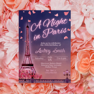 Nacht in Paris - Geburtstag Einladung