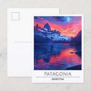 Nacht in Patagonien Argentinien Reisen Postkarte