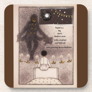 Nacht ist ein dunkler Schattenmann Getränkeuntersetzer