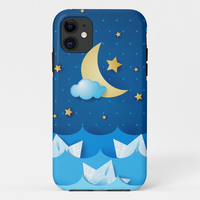 Nacht Meer Case-Mate iPhone Hülle (Rückseite)