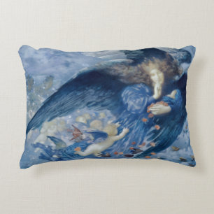 Nacht mit ihrem Sternenzug (Engel mit Cherubim) Dekokissen