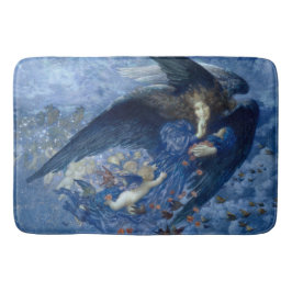 Nacht mit ihrer Train of Stars (Engel mit Cherubs) Badematte