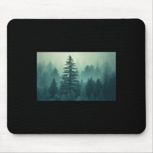 Nacht Natur Bäume Outdoor Wald Grün Berge Mousepad