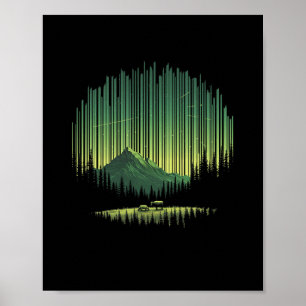 Nacht Natur Wildtiere Bäume Grün Im Freien Wald Poster