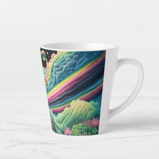 Nacht Regenbogen Krähe Milchtasse