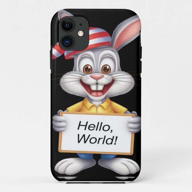 Nacht Sonnenaufgang" - Rabbit Phone Case (Rückseite)
