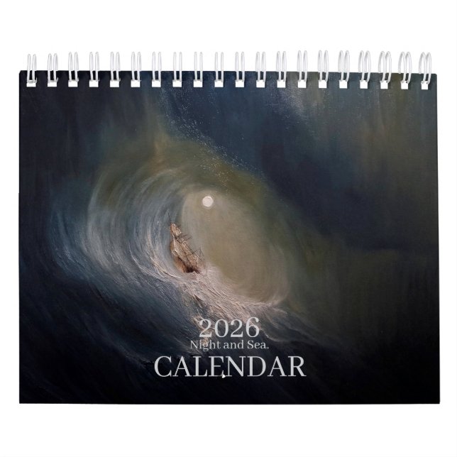 Nacht und Meer. Kalender 2026 (Titelbild)