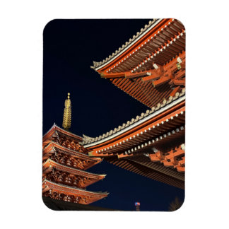 Nacht von Kaminarimon in Tokio Japan Magnet