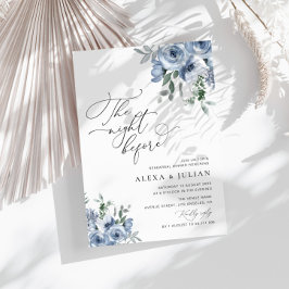 Nacht vor staubblauen Proben Einladung