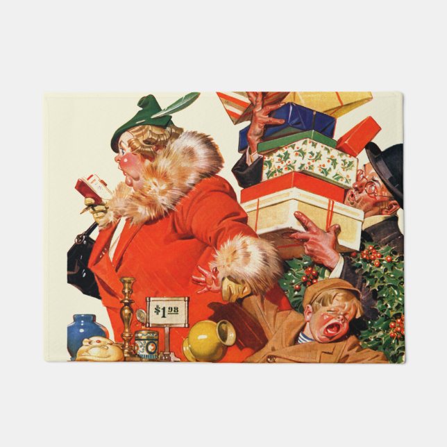 Nacht vor Weihnachten Fußmatte (Vorderseite)