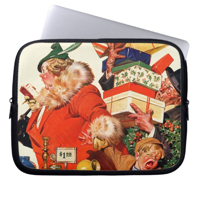 Nacht vor Weihnachten Laptopschutzhülle (Vorderseite)