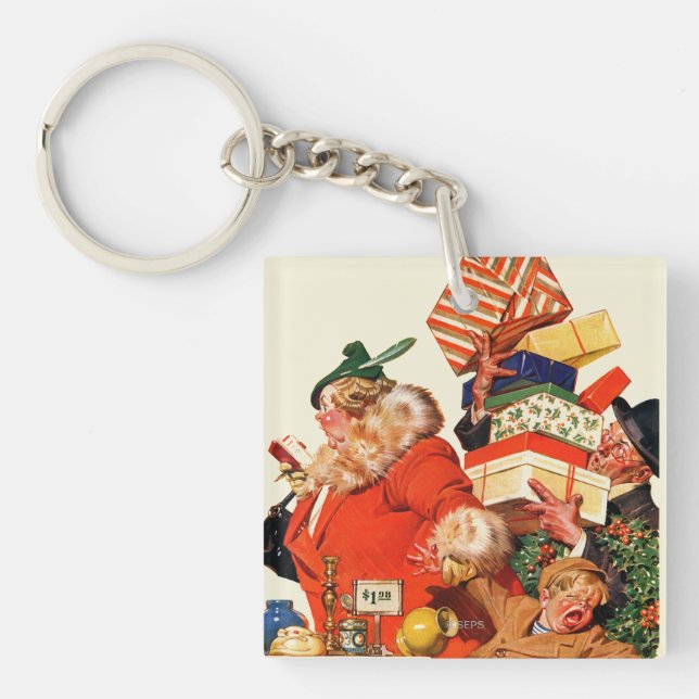 Nacht vor Weihnachten Schlüsselanhänger (Vorderseite)