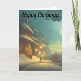 Nacht vor Weihnachtskarte Karte