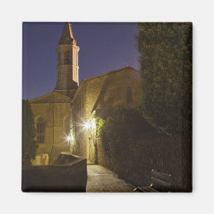 Nachtansicht der Kirche bei Dämmerung, Pienza, Ita Magnet