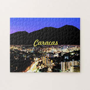 Nachtansicht von Caracas-Stadt