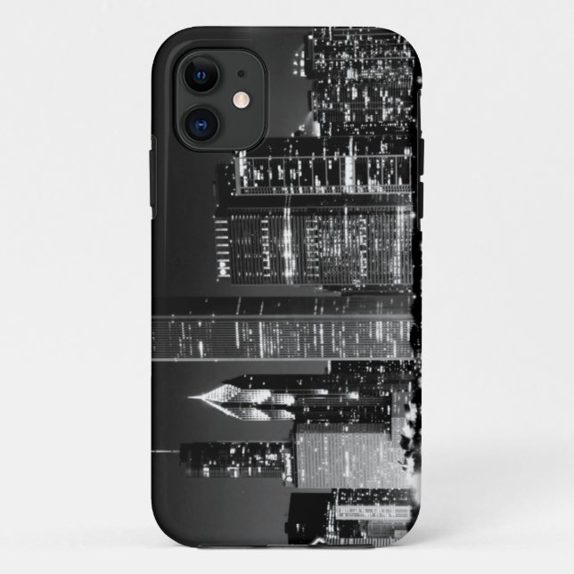 Nachtansicht von Chicagos berühmtem Stadtbild Case-Mate iPhone Hülle (Rückseite)