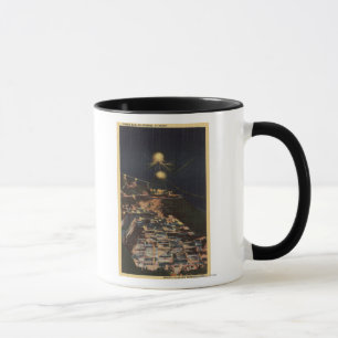 Nachtansicht von Shasta Verdammung Tasse