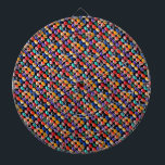 Nachtball in den Farben, Dartboard mit Dartscheibe<br><div class="desc">Bilder sind traditionelle Farben der Nachtbälle</div>