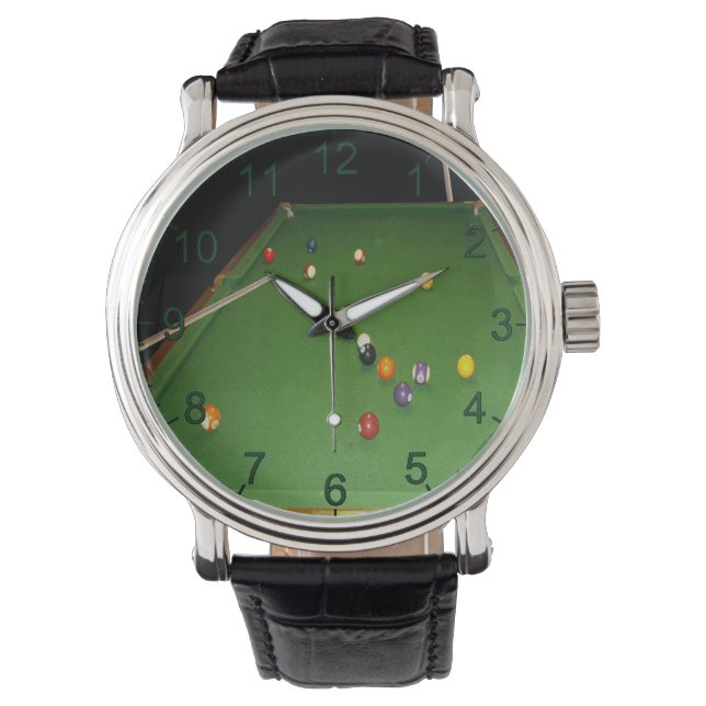 Nachtballfarbe mit Ballen und Kugeln, Armbanduhr (Vorderseite)