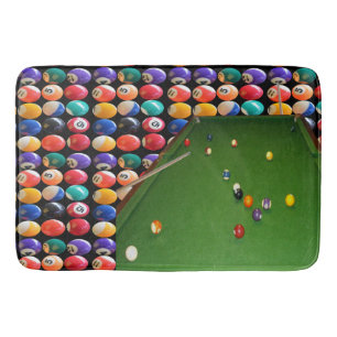 Nachtballfarbe mit Ballen und Kugeln, Badematte