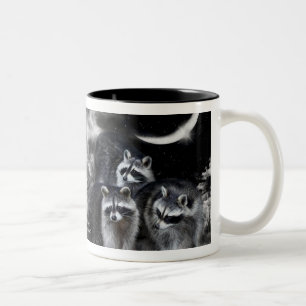 Nachtbandit-Kunst-Tasse Zweifarbige Tasse