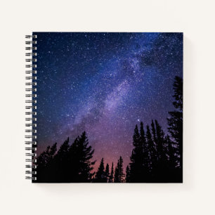 Nachtbaum und Sternenwerk   Notebook Notizbuch