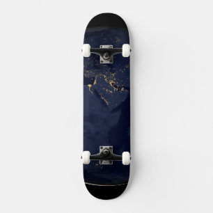 Nachtbeleuchtung in Europa, Afrika und im Nahen Os Skateboard