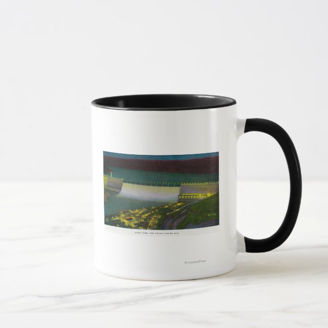 Nachtblick, Großer Coulee-Damm Tasse (Rechts)