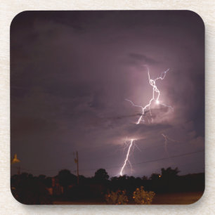 Nachtblitz Sturmwolken Untersetzer