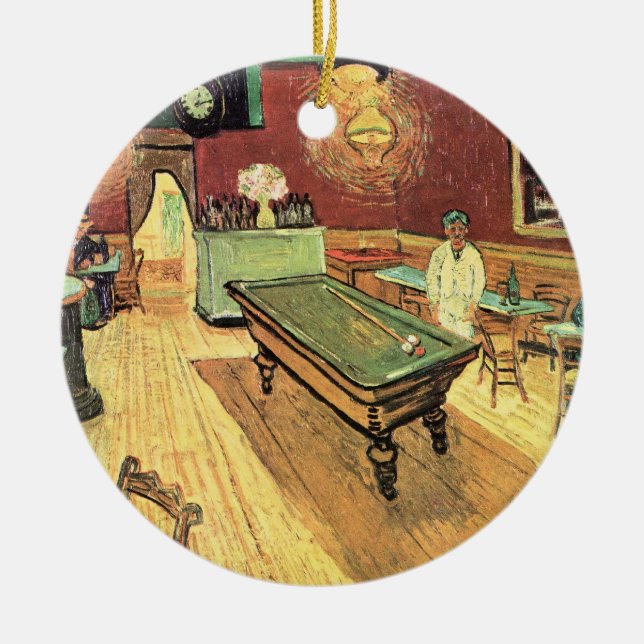 Nachtcafé, Place Lamartine von Vincent van Gogh Keramik Ornament (Vorne)